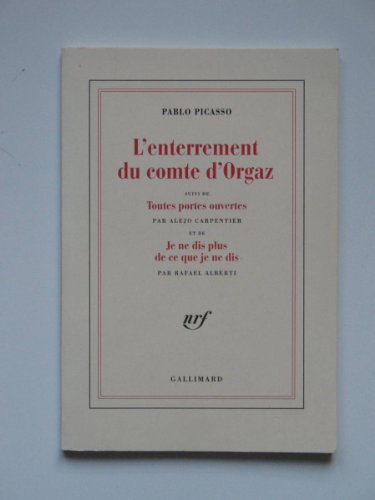 L'Enterrement du comte d'Orgaz (9782070284825) by Picasso, Pablo