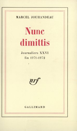 Beispielbild fr Nunc Dimitis zum Verkauf von medimops