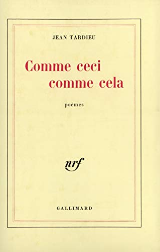 9782070287796: Comme ceci comme cela