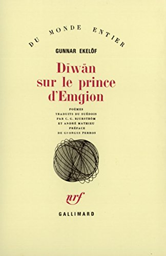 DÄ«wÄn sur le prince d'Emgion (9782070287918) by EkelÃ¶f, Gunnar