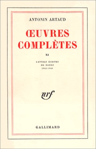 Stock image for euvres compltes, tome XI : Lettres crites de Rodez 1945-1946 for sale by LeLivreVert