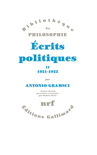 Beispielbild fr crits politiques (Tome 2-1921-1922) zum Verkauf von LIVREAUTRESORSAS