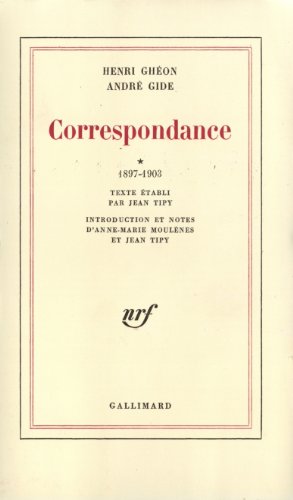 Imagen de archivo de Correspondance avec Henri Ghon 1897-1903 et 1904-1944 a la venta por LeLivreVert