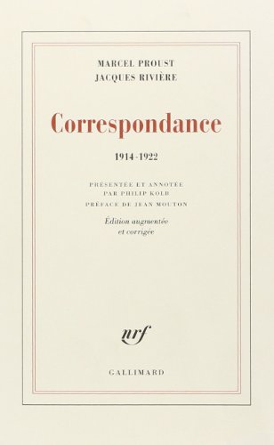 Stock image for Correspondance, 1914-1922 for sale by Ammareal