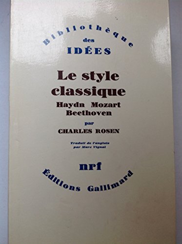 Beispielbild fr Le style classique zum Verkauf von medimops