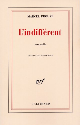 L'IndiffÃ©rent (9782070297719) by Proust, Marcel