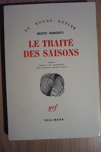 Imagen de archivo de Le Trait des saisons [Paperback] Bianciotti, Hector a la venta por LIVREAUTRESORSAS