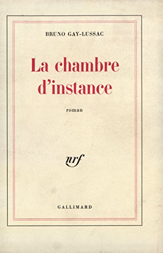 Stock image for La Chambre d'instance for sale by Mli-Mlo et les Editions LCDA