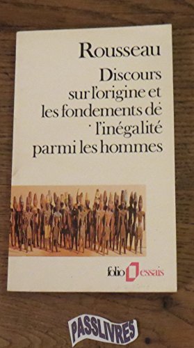 Beispielbild fr Discours Sur L'Origine Et Les Fondements De L'Inegalite Parmi Les Hommes zum Verkauf von medimops
