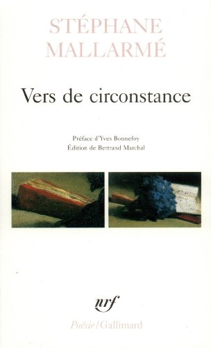 Imagen de archivo de Vers de Circons AV Ined (Poesie/Gallimard) (French Edition) a la venta por More Than Words