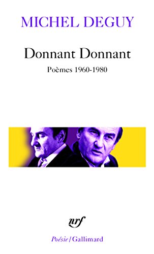 Beispielbild fr Donnant Donnant : Pomes 1960-1970 zum Verkauf von Ammareal