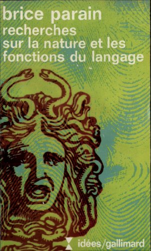 Stock image for Recherches Sur La Nature Et Les Fonctions Du Langage for sale by RECYCLIVRE