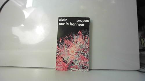 9782070353620: Propos Sur le Bonheur Paperback