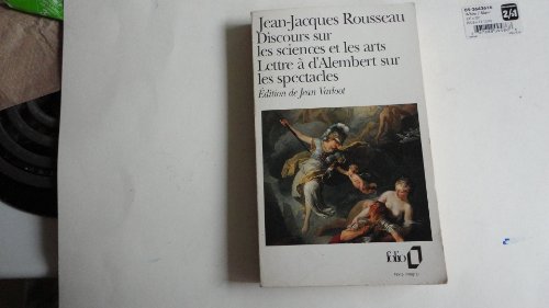 9782070378746: Discours sur les sciences et les arts : lettre  D'Alembert