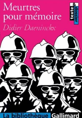 MEURTRES POUR MEMOIRE (9782070409785) by Daeninckx, Didier