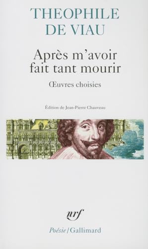 9782070419470: Aprs m'avoir fait tant mourir: A41947 (Poesie/Gallimard)