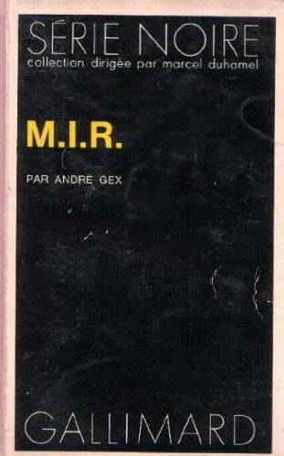 Imagen de archivo de M.I.R. a la venta por Librairie Th  la page