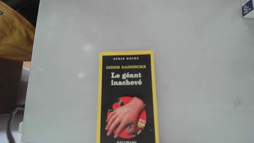 Imagen de archivo de Le gant inacheve a la venta por Librairie Th  la page