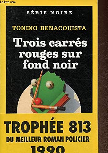 Imagen de archivo de Trois carres rouges sur fond noir a la venta por Better World Books