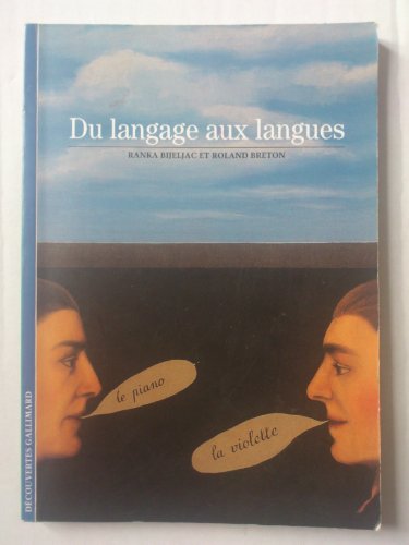 Imagen de archivo de Du langage aux langues a la venta por GF Books, Inc.