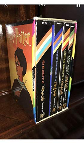 9782070549726: Coffret en 4 volumes : Tome 1, Harry Potter  l'cole des sorciers ; Tome 2, Harry Potter et la Chambre des Secrets ; Tome 3, Harry Potter et le ... ; Tome 4, Harry Potter et la Coupe de Feu
