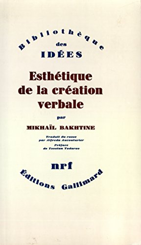 9782070700257: Esthtique de la cration verbale