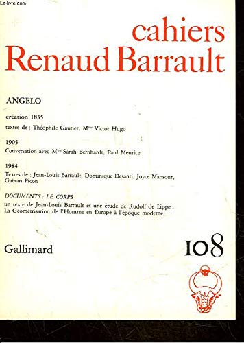 9782070700806: Cahiers Renaud Barrault:  propos d'Angelo, tyran de Padoue de Victor Hugo