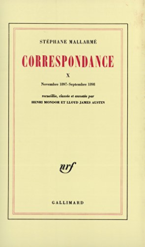 9782070701162: Correspondance (Tome 10-Novembre 1897 - Septembre 1898)