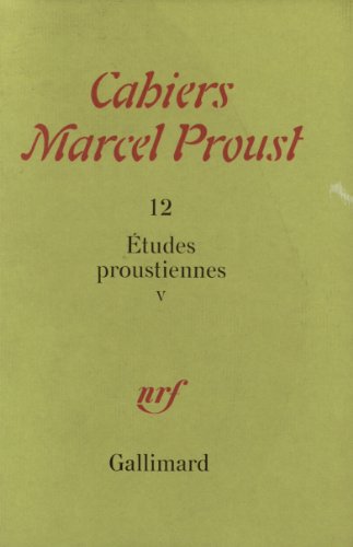 Stock image for tudes proustiennes (Tome 5) for sale by Ammareal