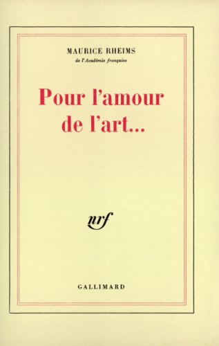 Imagen de archivo de Pour l'amour de l'art. a la venta por A TOUT LIVRE