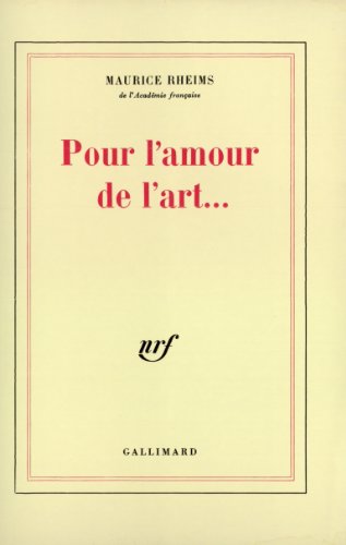 Stock image for Pour l'amour de l'art. for sale by A TOUT LIVRE