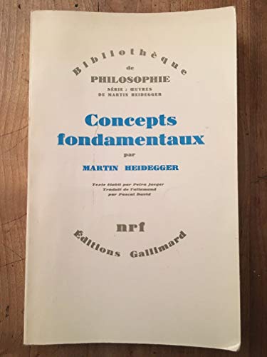 Beispielbild fr Concepts fondamentaux zum Verkauf von La bataille des livres