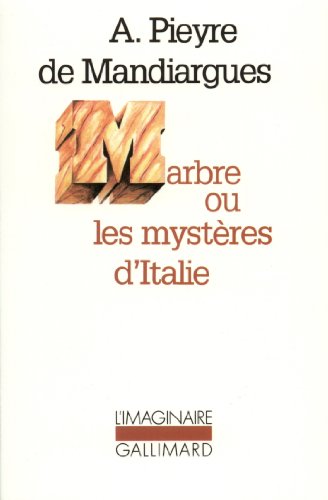 Beispielbild fr Marbre ou les mystres d'Italie zum Verkauf von Mli-Mlo et les Editions LCDA