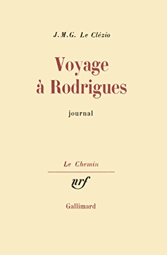 9782070703821: Voyage  Rodrigues: Journal