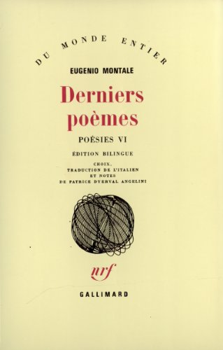 9782070705436: Derniers pomes: Tome 6, Derniers pomes