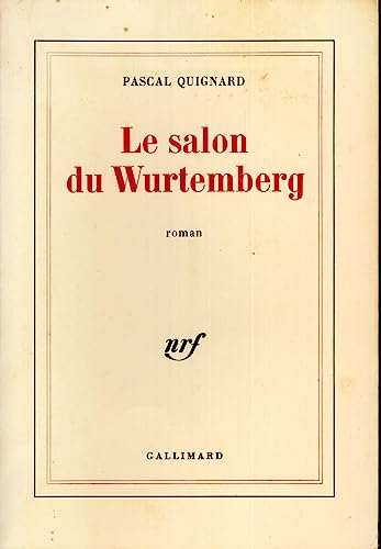 Stock image for Le Salon du Wurtemberg for sale by Wonder Book