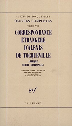 Oeuvres, Papiers et Correspondances (French Edition) 6 tomes (9782070707195) by Tocqueville, Alexis De