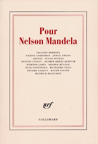 Beispielbild fr Pour Nelson Mandela zum Verkauf von Gallix