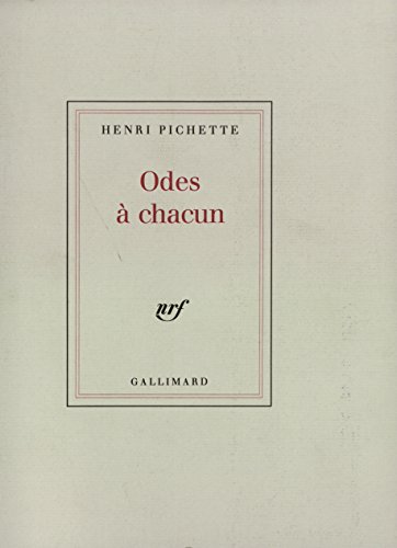 Stock image for ODES A CHACUN for sale by Librairie rpgraphic