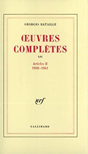 9782070713059: Œuvres compltes (Tome 12): Volume 12, Articles