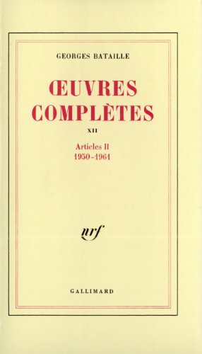 9782070713059: Oeuvres compltes, tome 12 : Articles II 1950-1961