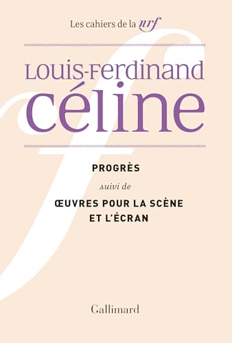 9782070713103: Progrs / OEuvres pour la scne et l'cran