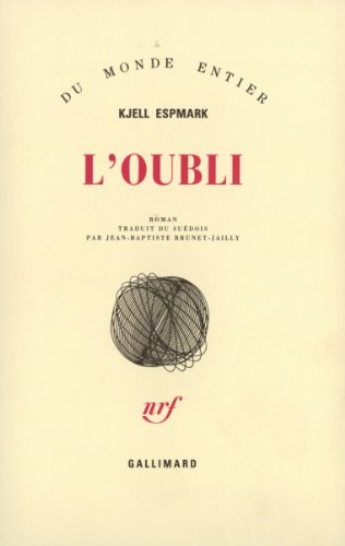 Beispielbild fr L'Oubli zum Verkauf von Ammareal