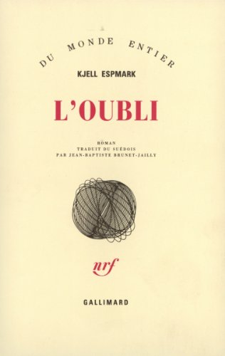 Imagen de archivo de L'Oubli a la venta por Ammareal