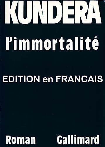 Imagen de archivo de L'Immortalit = Immortality a la venta por Great Northern Books