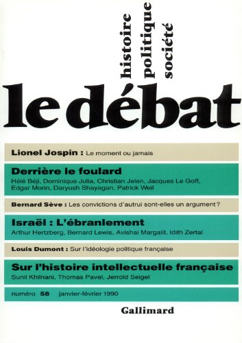 LE DEBAT N°58 JANVIER-FEVRIER 1990
