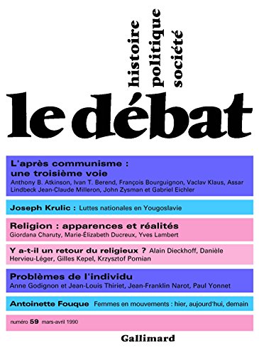 LE DEBAT N°59 MARS-AVRIL 1990