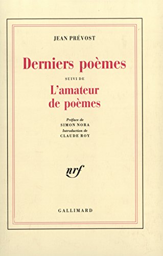 Beispielbild fr Derniers pomes. L'amateur de pomes zum Verkauf von Ammareal