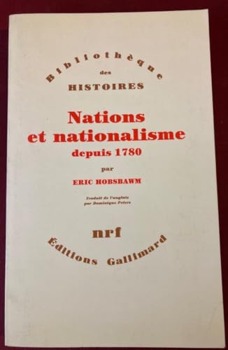 Beispielbild fr Nations et nationalisme depuis 1780 - Eric John Hobsbawn zum Verkauf von Book Hmisphres