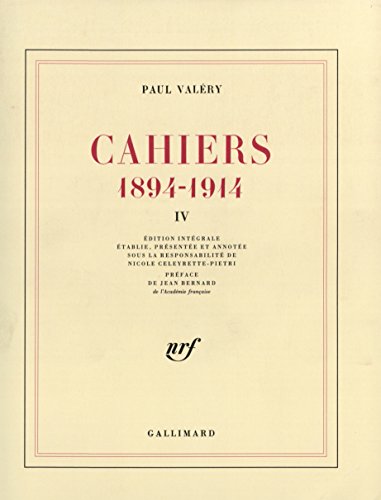 Cahiers: (1894-1914)-1900-1901 (4) (9782070725854) by ValÃ©ry, Paul